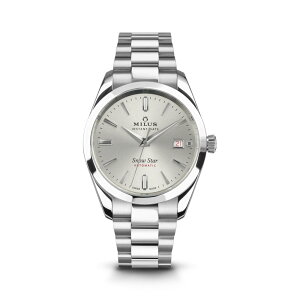 �~���X �X�m�[�X�^�[ �V���v���[��904 �X�J�C�V���o�[ MIH.02.003.SS.904 �r���v �����Y ������ MILUS Snow Star Supreme 904 Sky Silver ���^���u���X