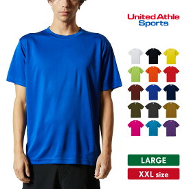 ドライ Tシャツ メンズ レディース 大きいサイズ ゆったり 半袖 吸汗速乾 メッシュ おしゃれ 無地 XXL カジュアル シンプル スポーツ バスケ ポリエステル 男女兼用 ユニセックス 春 夏 UnitedAthle ユナイテッドアスレ ドライシルキータッチTシャツ 5088-01 5088-01