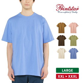 Tシャツ メンズ 半袖 レディース 無地 厚手 綿100％ XXL XXXL おしゃれ ゆったり シンプル カジュアル アメカジ ストリート スポーツ ダンス Printstar プリントスター ヘビーウェイトTシャツ 00095-CVE