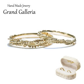 K18YG イエローゴールド 唐草リング 【刻印無料】 結婚指輪 マリッジリング 結婚 結婚式 マリッジ ペア リング 指輪 ペアリング プラチナ900 K18 金 アラベスク ハンドメイド 手作り メンズ レディース 誕生日 箱 Grand Galleria グランドガレリア