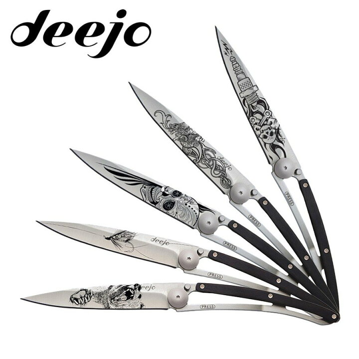 楽天市場 Deejo ディージョ フランス生まれ フォールディングナイフ Tatoos 37g 機能性 洗練デザイン 軽量 折りたたみナイフ アウトドア ナイフ サバイバルナイフ ミニ ポケットナイフ 小型 登山 折り畳み ブッシュクラフト キャンプ用品 Dj 11 Dj 12 Dj 13 Dj 14