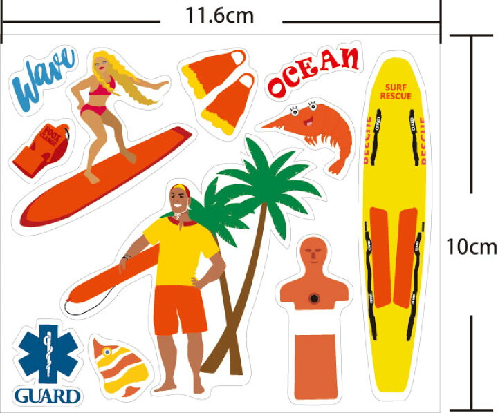 楽天市場 Guard ライフセーバー イラスト ステッカーシート レスキューボード シール ガード 19lsvsticker Greenfield 楽天市場 Guard ライフセーバー イラスト ステッカーシート レスキューボード シール ガード 19lsvsticker Greenfield