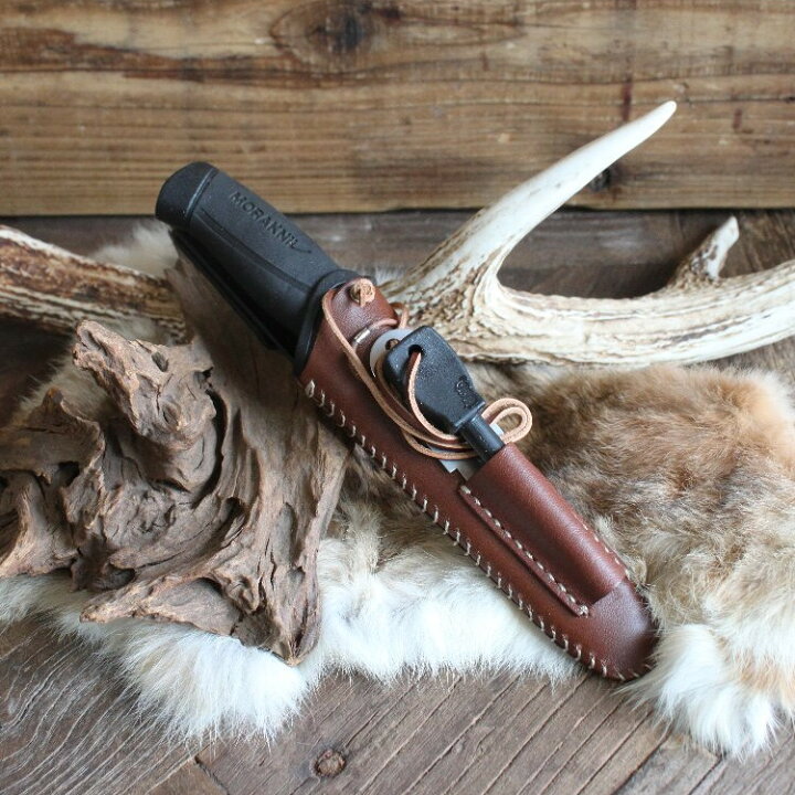 楽天市場 What Will Be Will Be Morakniv モーラナイフ Companion コンパニオン レザーカバー ファイヤースチール スターターホルダー付 国産 本革 ハンドメイド シース 鞘 カバー Greenfield