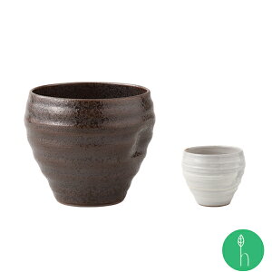 釉器 えくぼカップ(約Φ9.5×8.5cm・容量:約370cc)黒・白 / 浜陶 隆泉 和 食器 モダン おしゃれ 北欧 料理 贈り物 御祝 プレゼント 日本製 磁器 陶器 酒器