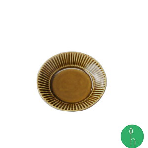 キャラメル釉 しのぎ豆皿 浜陶 晧洋 有田焼 ARITA 和 食器 モダン おしゃれ 北欧 料理 贈り物 御祝 プレゼント 日本製 磁器 陶器