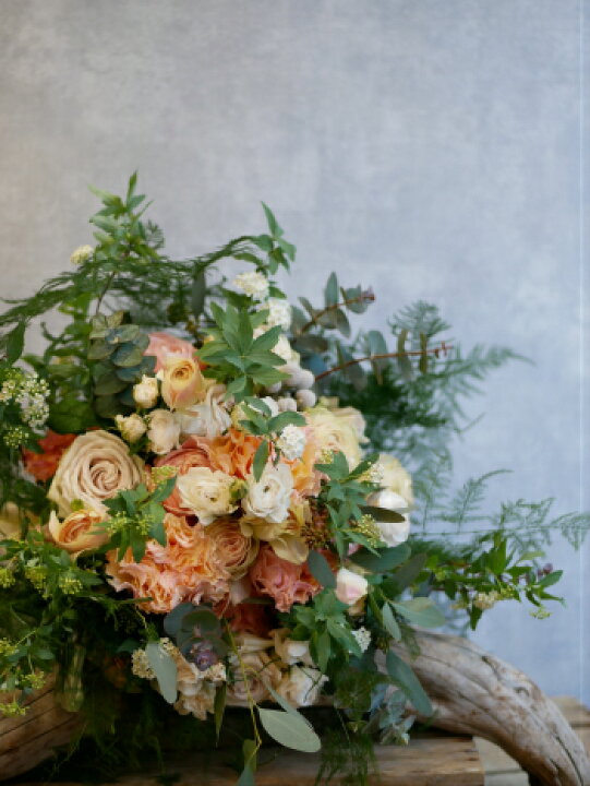 楽天市場 花束 フラワー 花 かわいい 誕生日 お祝 開店祝い プレゼント バラ ユーカリ 和装婚 アスパラガスペラ 和装 にもあう 豪華で可憐な ブーケ 送料無料 花匠美ブランド 誕生日 開店祝い お悔やみ 花匠美