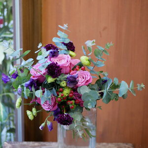 紫 花 プレゼント 生花の人気商品 通販 価格比較 価格 Com