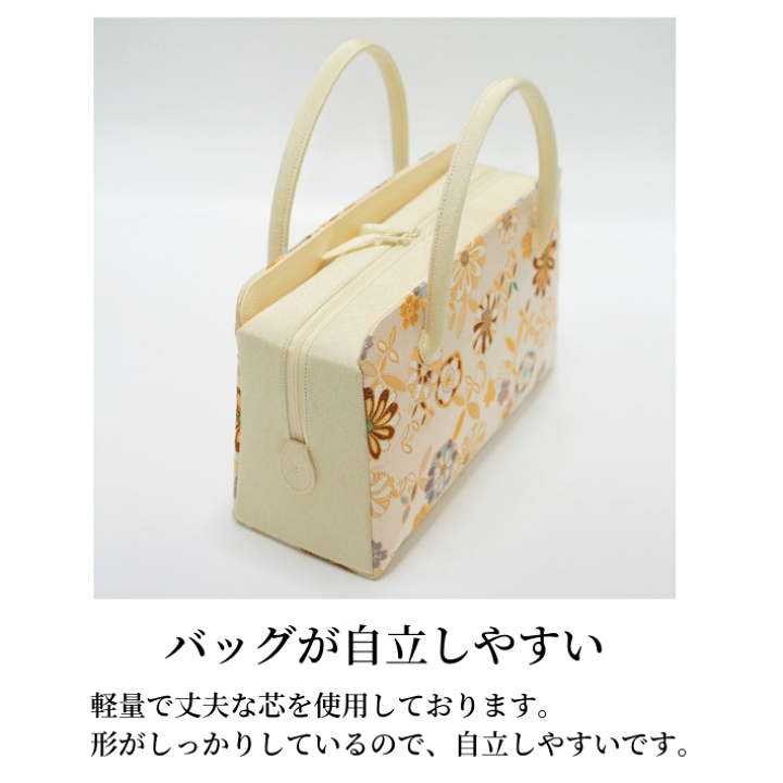 楽天市場】和装バッグ 利休バック金襴織物 花柄商品番号97 : 手づくり