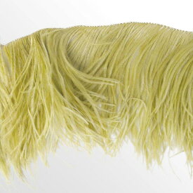 フリンジ 45cm （オリーブ） この羽根はディスプレイ、アクセサリー、ヘットドレス等に使用されてます。【装飾 衣装縫い付け 羽根 ふわふわ羽根 】