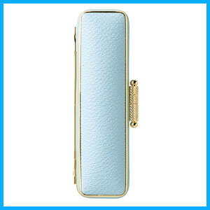 ◆個人印鑑ケース◆ ファンシーレザー(全5色)◆素材/合成皮革、ゴールド枠◆寸胴/13.5mm〜15.0mm用★送料無料(定型外)【smtb-k 10P31Aug14 SALE はんこケース おしゃれ 可愛い 高級感 セレブ