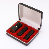 送料無料◆印鑑 はんこ 会社設立Cセット【寸胴】(実印 18mm 銀行印 16.5mm 角印 21mm)黒水牛（芯持）（専…