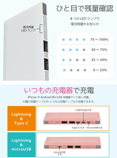 【期間限定特価】【月間MVP受賞】【2020最新モデル】モバイルバッテリー大容量10000mAhiPhone軽量小型薄型ケーブル内蔵スマートフォン充電器パワーバンクテレワーク在宅自宅待機【メール便専用】