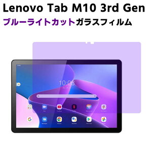 Lenovo Tab M10 3rd Gen Lenovo Tab B10 3rd Gen 10.1inch ��O���� �u���[���C�g�J�b�g �����K���X �t���ی�t�B���� �K���X�t�B���� �ώw�� ������ �\�ʍd�x 9H/0.3mm�̃K���X���̗p 2.5D ���E���h�G�b�W���H