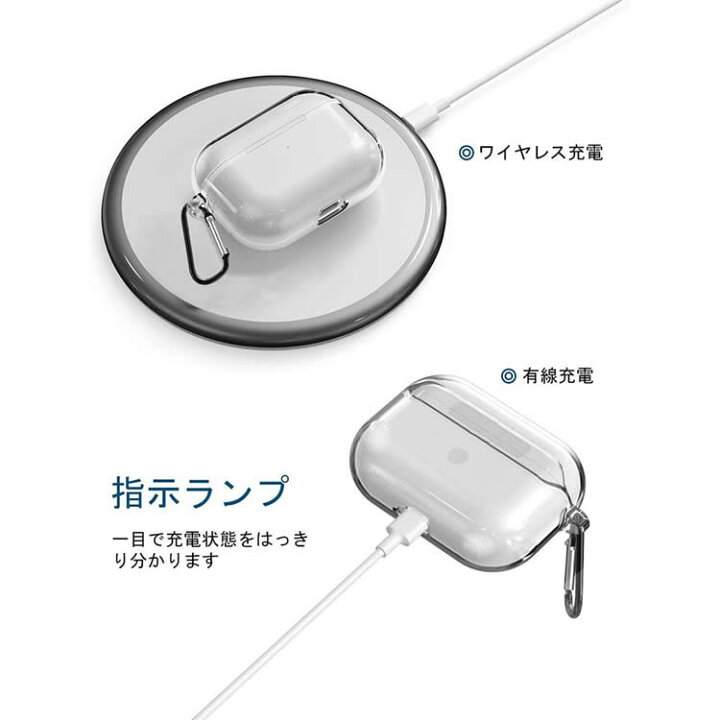 楽天市場】AirPods Pro ケース 2019 充電ケース クリアカバー 