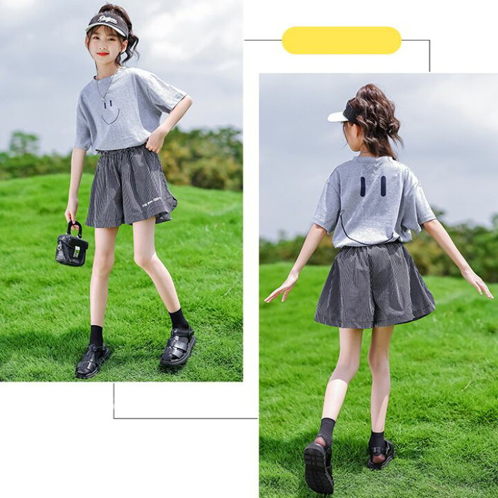 楽天市場】上下セット 子供服 女の子 Tシャツ ショートパンツ キッズ 