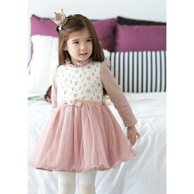 子供ワンピース キッズ 女の子 ワンピース シフォン可愛くて暖かい長袖ワンピース