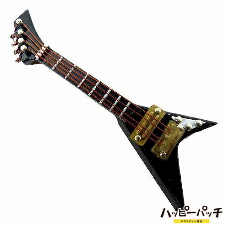 楽天市場】ミニチュア ギター ランディV 黒 スタンド付き ハードケース 