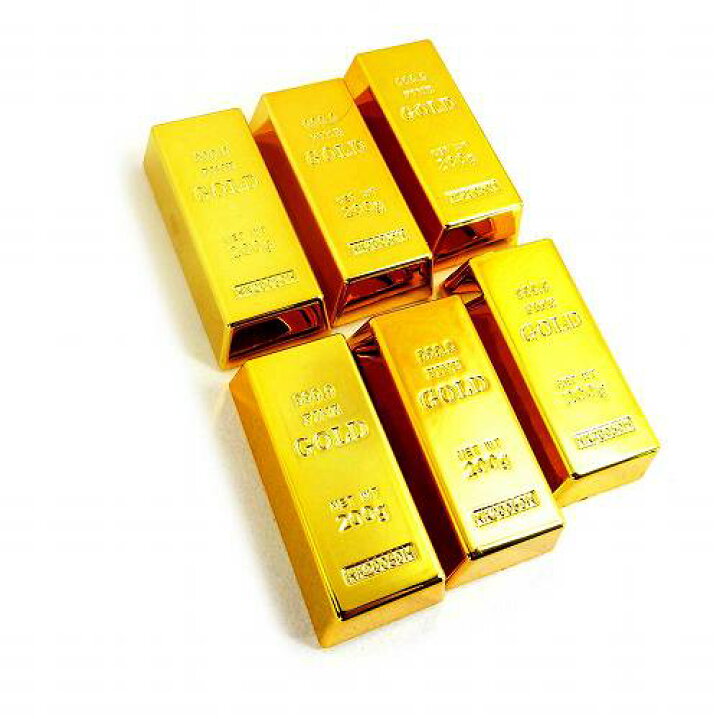 楽天市場 金の延べ棒レプリカ 金塊レプリカ ゴールドバーマグネット 大 6個セット Hb 1 磁石 あす楽 メール便ok バラエティ雑貨ハッピーパッチ