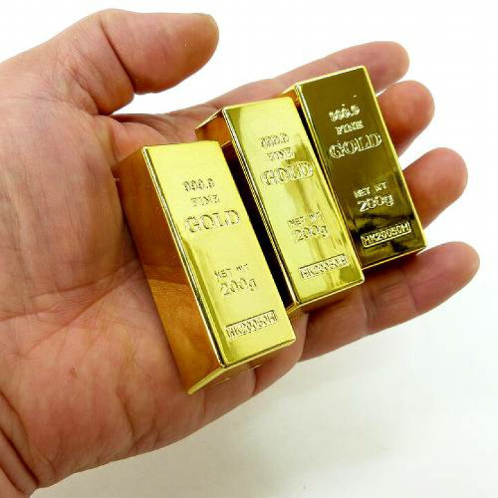 楽天市場】金塊レプリカ ゴールドバー マグネット 磁石 大 3個セット 