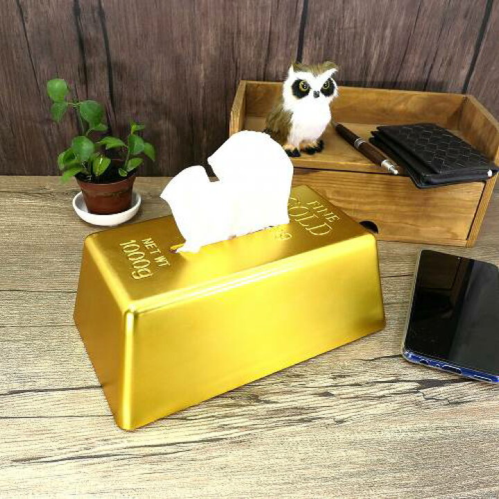 楽天市場】金の延べ棒レプリカ 金塊レプリカ ティッシュケース 