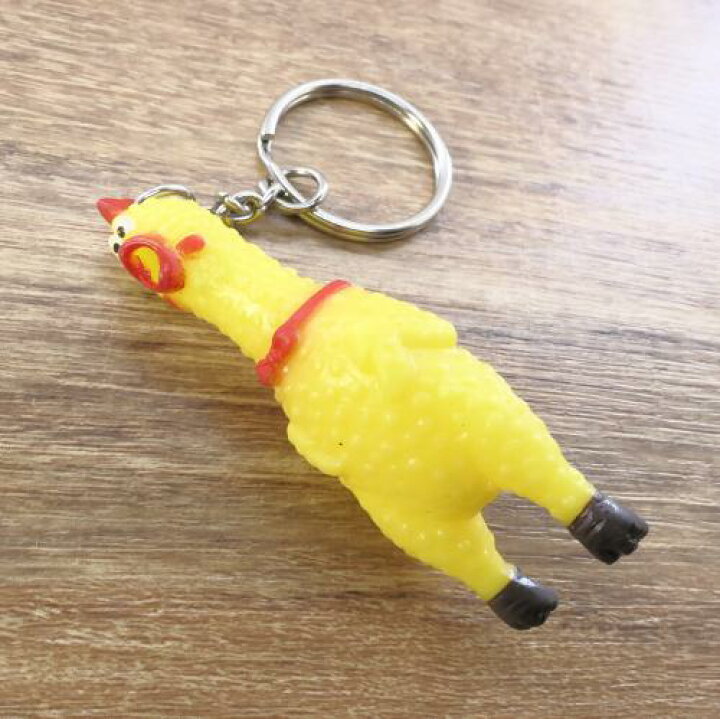 楽天市場】叫ぶチキン キーリング キーホルダー 3個セット びっくり  
