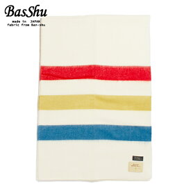 BasShu バッシュ ウールブランケット 130×180 マルチボーダー2 泉大津 日本製 Wool Blanket