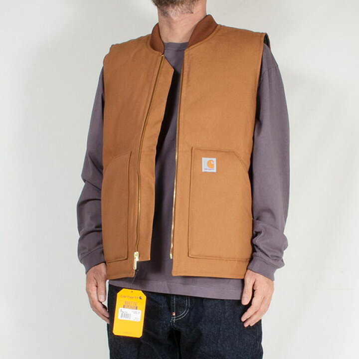 楽天市場】Carhartt カーハート V01 ダックベスト 中綿 キルティング 
