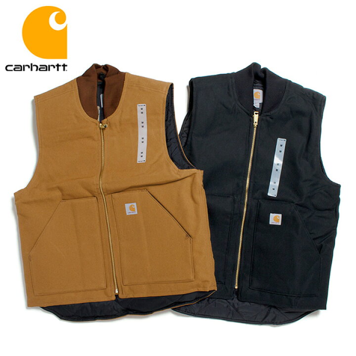 楽天市場】Carhartt カーハート V01 ダックベスト 中綿 キルティング 