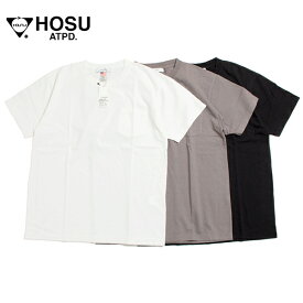 【セール50%OFF】 HOSU ホス USAコットン ポケット Tシャツ 半袖 OLT-004 日本製