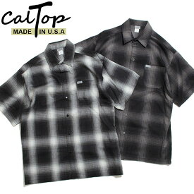 CalTop キャルトップ ART2000 S/S SHIRTS オンブレ チェック シャツ 半袖 アメリカ製