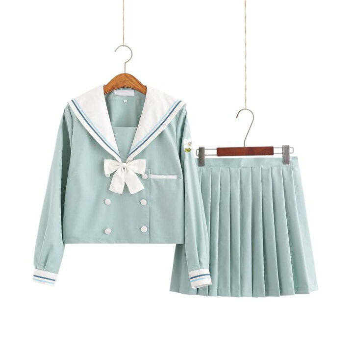 楽天市場 学生服 上下セット セーラー服 緑色長袖半袖2種類タイプ セーター別売有 女子制服 Jk制服 コスプレ 高校生 コスプレ可愛い レディース 衣装 学園祭 大人 クリスマス セーラー服 ハロウィン セクシー コスチューム衣装 Haru2 楽天市場店