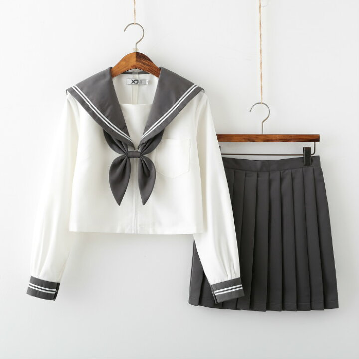 楽天市場】セーラー服 3点セット 長袖 レディース 学生服 スクール制服  