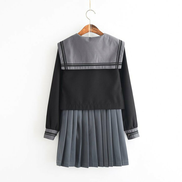 楽天市場 Sale コスプレ 衣装 仮装 制服 セーラー服 学生服 コスチューム 衣装 長袖 黒色 灰色 上下セット 女子制服 Jk制服 高校生 コスプレ 可愛い レディース Jk服 学園祭 大人 レディース セクシー Haru2 楽天市場店