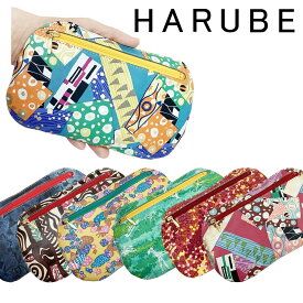 薄型 スリム ポーチ 通帳ケース / 京都 浪速屋 はるべ / 本革(牛革) 日本製 /【プレゼント包装 無料】 / キラキラ カラフル 軽量 多機能 財布 風水 / レディース ミセス 母の日 敬老 シニア ラッキーカラー 【皮革友禅染 たとかーふ (tatt calf) 工芸品】