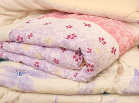 【シャンタン肌ふとん　柄込】 肌掛け 天然素材めん綿使用 吸湿性 自社工場生産 自然な眠り シングル 140×190cm