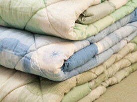 【楊柳肌ふとん】 肌掛け 楊柳生地 天然素材めん綿50%以上使用 吸湿性 清涼感 日本製 140×190cm 自然な眠りをお届けします