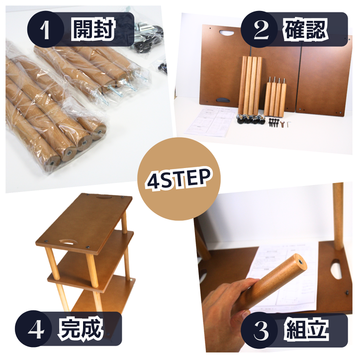 楽天市場】キャスター付き移動式木製ストックワゴン ~MUWW 3段