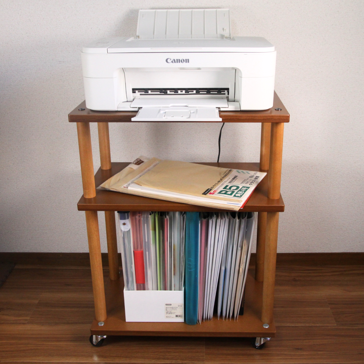 楽天市場】キャスター付き移動式木製ストックワゴン ~MUWW 3段