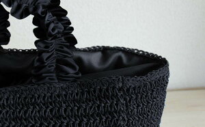 ★フリルトートバッグカゴバッグ【Gozoゴゾ★Sサイズ】バッグ・小物・ブランド雑貨/レディースバッグ/かごバッグ/トートバッグ型/ヘイニ/HAYNI/フリル/ママバッグ/ドレープ