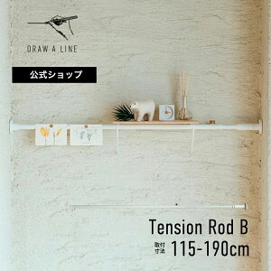 yzDRAW A LINE h[AC Tension Rod BiHorizontal/Verticalj zCg t@115~190cm cp D-B-WH