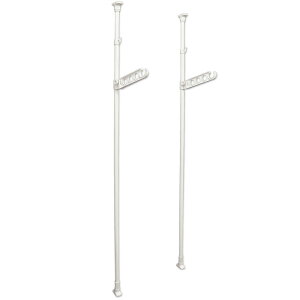 【公式】HEIAN SHINDO 突っ張り室内物干し竿受け 1段 ホワイト 耐荷重10kg 取付高さ175〜275cm TMH-61 平安伸銅工業