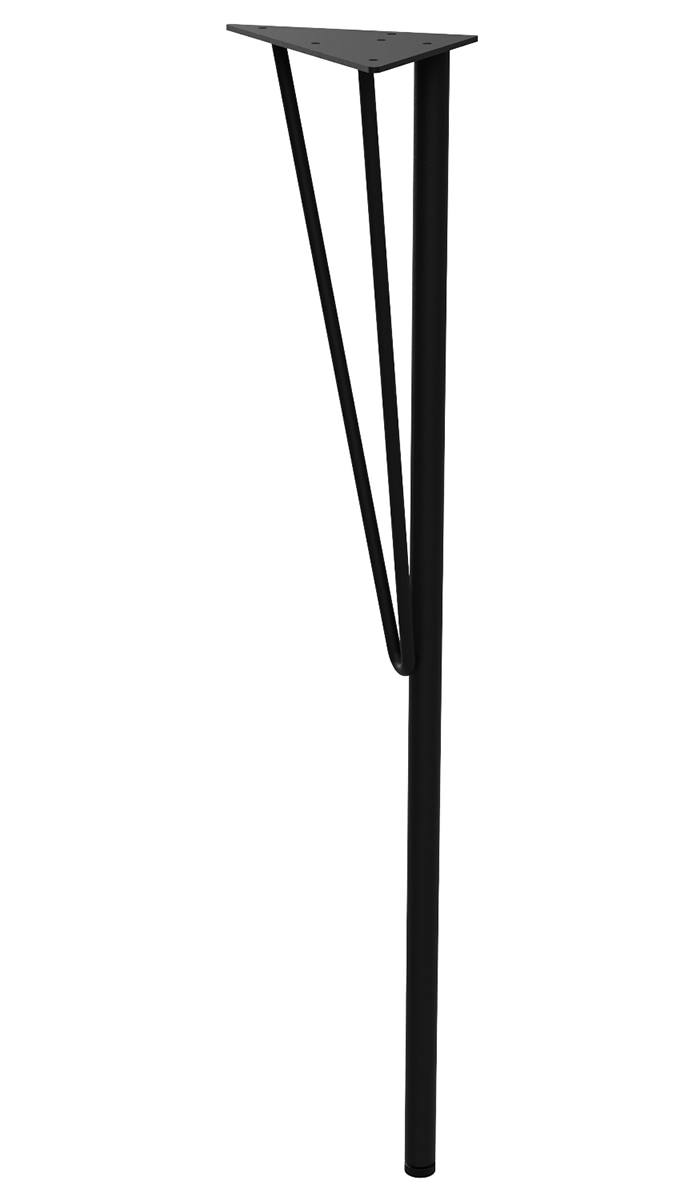自作/安定/おしゃれ/ウィークエンド/ワークショップ/机/DIY/ブラック/黒/テレワーク/在宅 【公式】LABRICO ラブリコ スチールテーブル脚 DIY TABLE LEG 黒 ブラック 高さ68cm～69cm 1本売り WTK-1