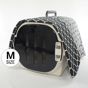 Helen’s クレートカバー ダマスクモスブラック Mサイズ トグルボタン無しヘレンズ ペットベッド 犬 猫 ペット キャンピング キャリーカバー