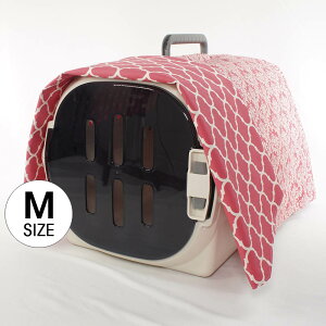 Helen’s クレートカバー ダマスクピンク Mサイズ トグルボタン無しヘレンズ ペットベッド 犬 猫 ペット キャンピング キャリーカバー