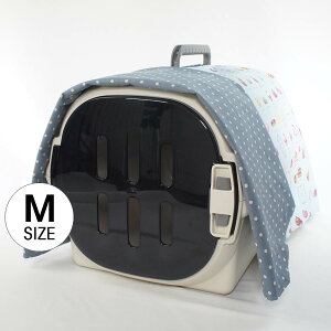 Helen’s クレートカバー マカロンブルードット Mサイズ トグルボタン無しヘレンズ ペットベッド 犬 猫 ペット キャンピング キャリーカバー