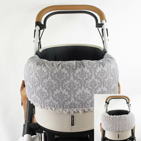 ペットカート・バギー 冬用ぷくぷく あごのせクッション ダマスクグレーファー