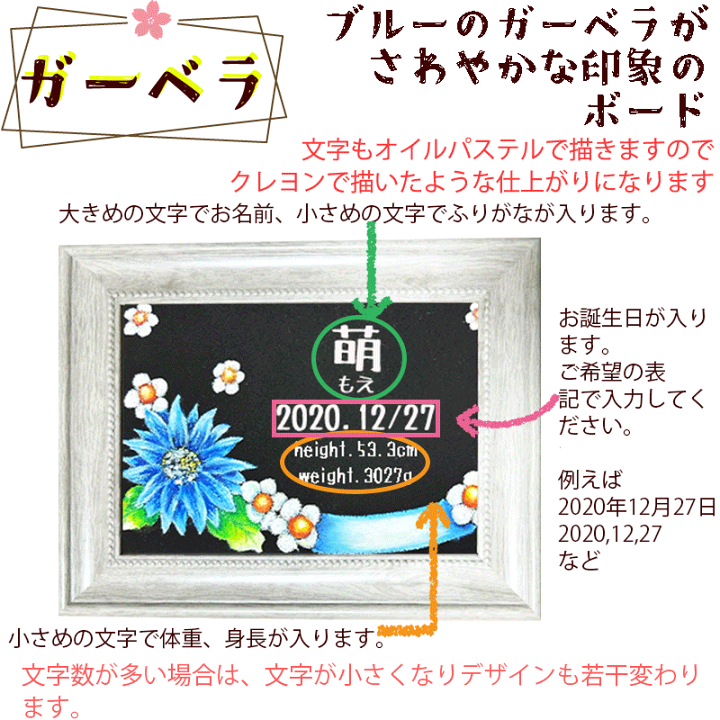 楽天市場】＼クーポン配布／ 命名書 オーダー チョークアート