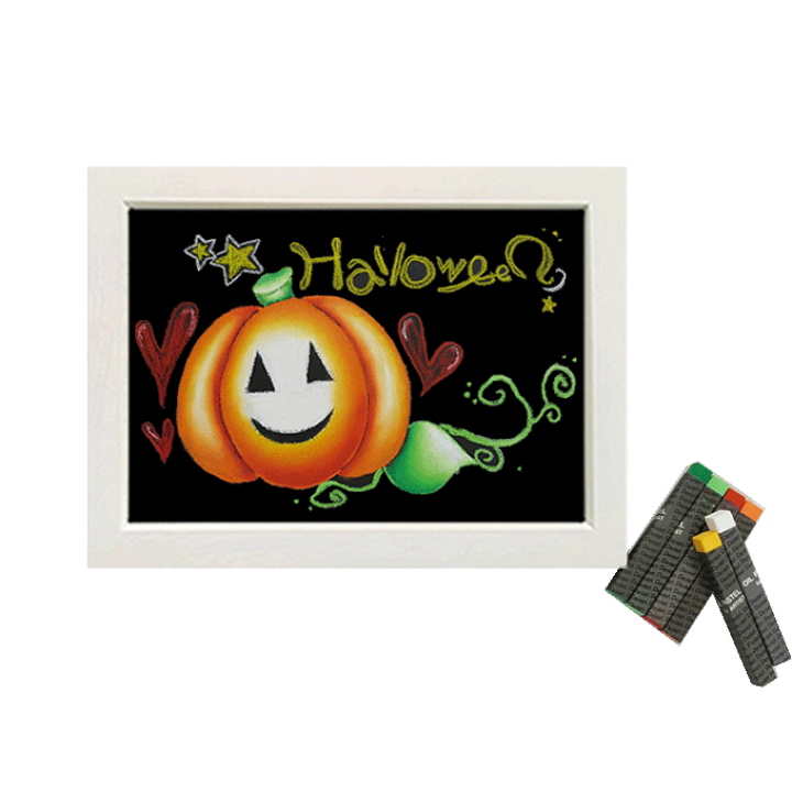 楽天市場 クーポン配布 チョークアートセット キット 黒板アート 画材 すぐに描けるかわいいハロウィン 送料無料 母の日 ハーバリウム専門店 Atelier Memi