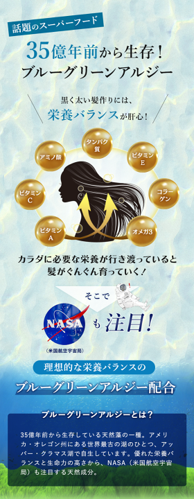 楽天市場】ノコギリヤシ+特許成分 育毛 サプリ 【180粒/30日分