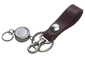 栃木レザー キーホルダー メンズ レディース【日本製】栃木レザー&リールキー&ミニナスカン マルチタイプ ベルトループキーホルダー アクセサリー プレゼント 贈り物 ハイスタイル RSL